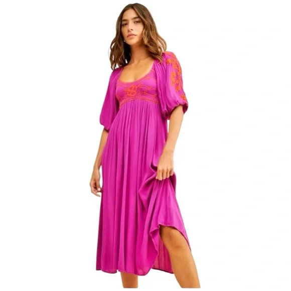 Free People Wedgewood Maxi Dress in Orchid Pavillion - Picture 2 of 10
